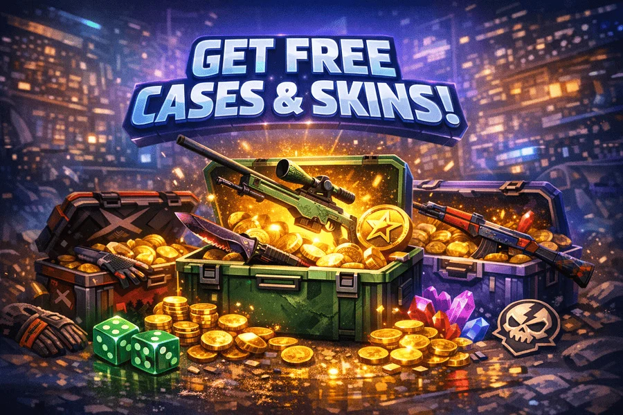 Get free cases and skins!